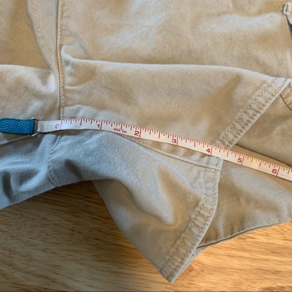 Vintage Calvin Klein Khaki Color Shorts Size 10 - Picture 12 of 13